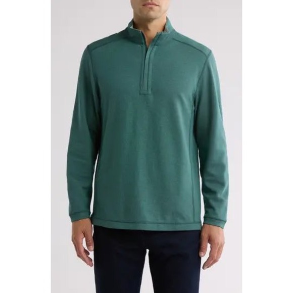 Tommy Bahama St Kitts Half Zip Pullover Briny Deep Green XXL ST227542 NEW